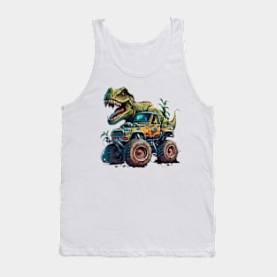 TRex Monster Truck Tank Top